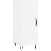 vidaXL Dressoir, wit, 34,5 x 34 x 90 cm, houtvezel