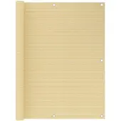 vidaXL Balkonscherm 120x400 cm HDPE beige
