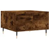 vidaXL Salontafel, gerookt eikenfineer, 55x55x36,5 cm, houtvezelplaat