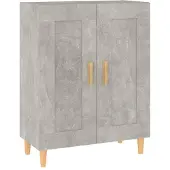 vidaXL Dressoir 69,5x34x90 cm bewerkt hout betongrijs