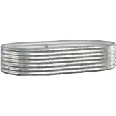 vidaXL Plantenbak 175x100x36 cm gegalvaniseerd staal zilverkleurig