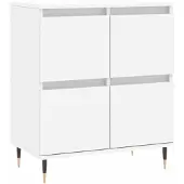vidaXL Dressoir 60x35x70 cm bewerkt hout wit