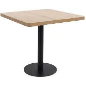 vidaXL Bistrotafel 80x80 cm MDF lichtbruin