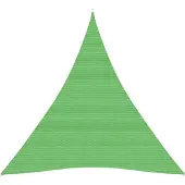 vidaXL Zonnezeil 160 g/m² 3x4x4 m HDPE lichtgroen