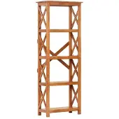 vidaXL Boekenkast 60x30x160 cm acaciahout met honingafwerking