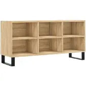 vidaXL Tv-meubel 103,5x30x50 cm bewerkt hout sonoma eikenkleurig