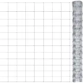 vidaXL Tuinhek 50x1,25 m gegalvaniseerd staal zilverkleurig