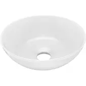 vidaXL Lavabo de salle de bain Céramique Blanc mat Rond146976