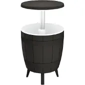 vidaXL IJskoeltafel 3-in-1 polypropeen zwart