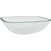 vidaXL Wasbak 42x42x14 cm glas transparant