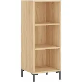 vidaXL Dressoir 34,5x32,5x90 cm bewerkt hout sonoma eikenkleurig
