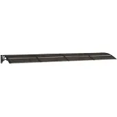 vidaXL Deurluifel 350x75 cm polycarbonaat zwart