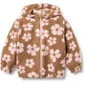 Wheat Fleece jas 'Milla' karamel / rosa