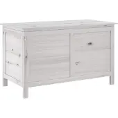 vidaXL Tuinkist, wit, 99x49,5x58,5 cm, massief grenenhout