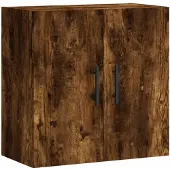 vidaXL Wandkast 60x31x60 cm bewerkt hout gerookt eikenkleurig