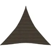 vidaXL Zonnezeil 160 g/m² 3x3x3 m HDPE bruin