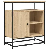 vidaXL Dressoir Sonoma Eiken 69x35x80 cm Bewerkt Hout