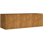 vidaXL verhoogde plantenbak, 120x40x40 cm, cortenstalen uitvoering