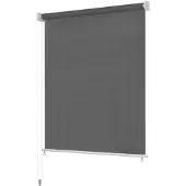 vidaXL Rolgordijn voor buiten 185(B)x230(H) cm antracietkleurig