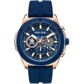 Police PEWGO0000403 - Horloge - Siliconen - Donkerblauw - 43 mm