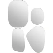 Atmosphera Créateur d'intérieur® Organische Wandspiegels - Set van 4 stuks - 30x40cm