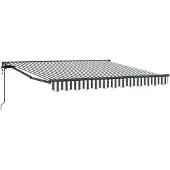 vidaXL Zonnescherm Frame Antraciet en Wit 350 x 250 cm