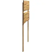 vidaXL Live Edge Hoofdbord ROSTOCK Witgewassen 90 cm