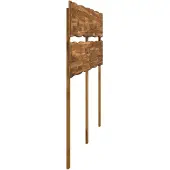 vidaXL Live Edge Hoofdbord ROSTOCK Naturel 140 cm Massief Acacia Hout