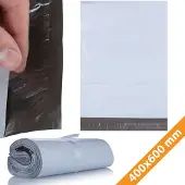 Rosfix Verzendzakken 400 X 600 mm - Wit LDPE 50 Μm - 100 St Zelfklevend - Voor Koerierzendingen