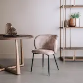 Tower Living Eetkamerstoel Perano - Zand Stof - 61x60x83cm