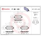 Brembo P 30 120 Remblokken