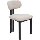 Giga Meubel Eetkamerstoel Noor Beige/Zwart
