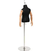 vidaXL Verstelbare 120-157 cm Mannequin met Basis Uniseks PP Zwart
