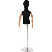 vidaXL Verstelbare 120-157 cm Mannequin met Basis Uniseks PP Zwart