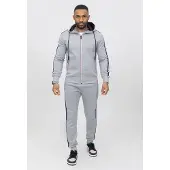 OMBRE Zayne Milano - Heren Joggingspak - Grijs met bies - Style-Italie