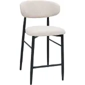 Giga Meubel Barstoel Alexia Beige/Zwart