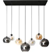 Nest of Nora Hanglamp Lani - 7-lichts globe - Zwart