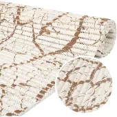 ANRO Badmat Marmer Beige 130x280cm Antislip Douchemat Afwasbaar Sneldrogend