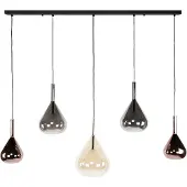 Nest of Nora Hanglamp Naro - 5-lichts - Modern - Zwart