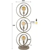 Nest of Nora Vloerlamp Davio - 3-lichts - Beige
