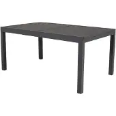 Nest of Nora Uitschuifbare aluminium tuintafel - Rechthoekig - Zwart
