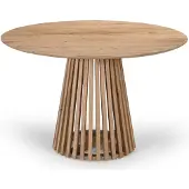 Giga Meubel Eettafel Seppe Naturel Rond 120cm Acaciahout