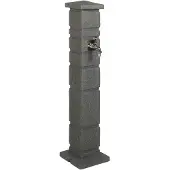 vidaXL Tuin Tank Antraciet 26 x 26 x 101 cm PE