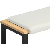 vidaXL Bankkussen Kunstleer Wit Diepte 35 cm