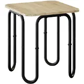 vidaXL Salontafel Sonoma Eiken 40 x 40 x 45 cm Bewerkt hout