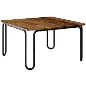 vidaXL Salontafel, gerecycled hout, 59 x 59 x 45 cm, houtvezel