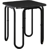 vidaXL Salontafel Zwart 40 x 40 x 45 cm Bewerkt hout