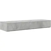 vidaXL studiobureau Betongrijs 130 x 40 x 19,5 cm Bewerkt hout