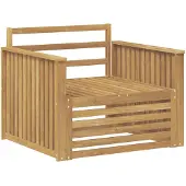 vidaXL Buitensofa Massief Acacia Hout Wit
