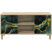 vidaXL TV-kast WIJHE, 102 x 33 x 50 cm, Sonoma houtvezelplaat